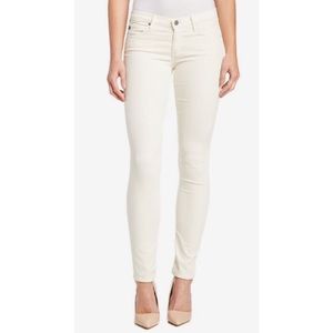 AG Stilt Leg Cream Corduroy Pants